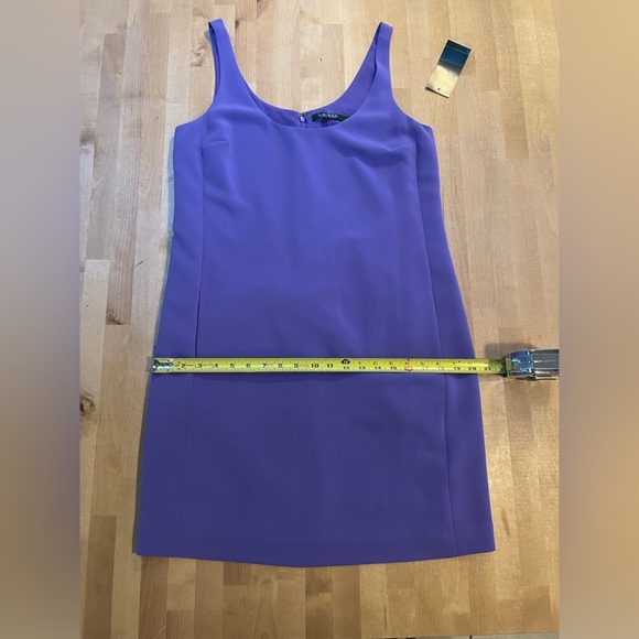 Lauren Ralph Lauren Sleeveless Light Purple Crepe Scoop-neck Above Knee Y2K 8 - Picture 13 of 15